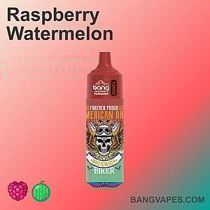"Experience the refreshing fusion of Raspberry Watermelon flavor with the Bang Tornado 12000. A powerful device offering up to 12k puffs, made for avid vapers."