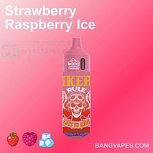 "Introducing the Bang Tornado 12000 - a premium vape device with an incredible 12k puffs capacity. Enjoy the irresistible blend of strawberry and raspberry ice flavors, providing an unmatched vaping experience."