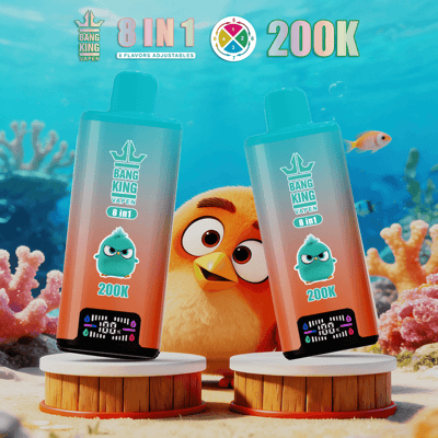 Bang King 200K 8-in-1 Disposable Vape | 200,000 Puffs | Angry