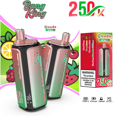 Bang King 250K 使い捨て VAPE – 250,000 パフ 4-in-1 フレーバー