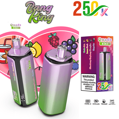 Bang King 250K Disposable Vape – 250,000 Puffs 4-in-1 Flavor