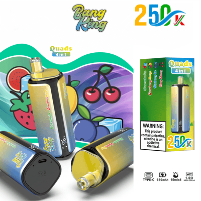 Bang King 250K Disposable Vape – 250,000 Puffs 4-in-1 Flavor