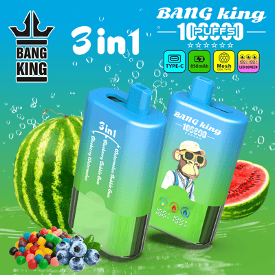 Bang King 100K Einweg-Vaporizer – 100.000 Züge 3-in-1-Geschmackskammer,  wiederaufladbarer Multi-Geschmacks-Vaporizer – BangVapes