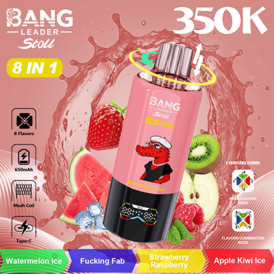 Bang Leader Stoll 350K Disposable Vape  350,000 Puffs 4-in-1 Flavor  Chamber Blended 8 Flavor Experience Rechargeable Vape - BangVapes