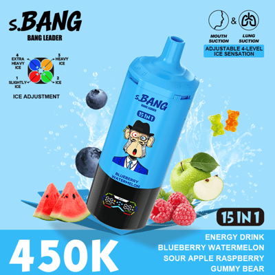 Bang Leader 450K Disposable Vape  450,000 Puffs 15-in-1 Flavor System |  Adjustable Ice Levels | Dual MTL & DTL Device - BangVapes