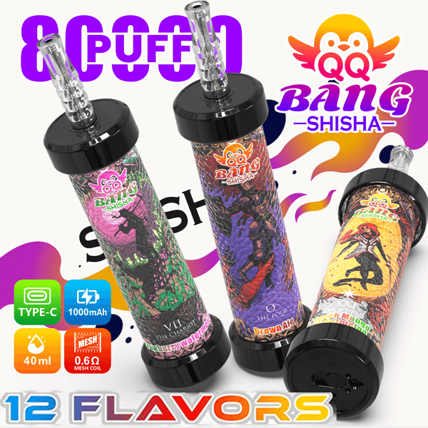 hookah vape price QQ Bang Shisha 80K Leather Edition Disposable – Rechargeable DTL Big Cloud Vape ELFBAR BC10000 Coffee FOGER Switch Pro Flavor:Lemon Grass