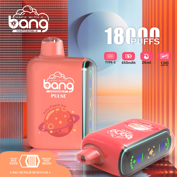 Unleash Power with Bang Pulse 18000: 18K Puffs Disposable Vape Pod