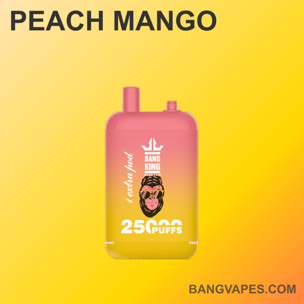 Urządzenie do waporyzacji Peach Mango na 25 000 zaciągnięć firmy Bang King.