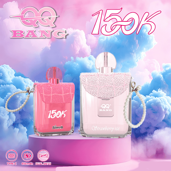 QQ Bang Perfume 150K Disposable Vape – 150,000 Puffs Single Flavor |  Long-Lasting Modern Design