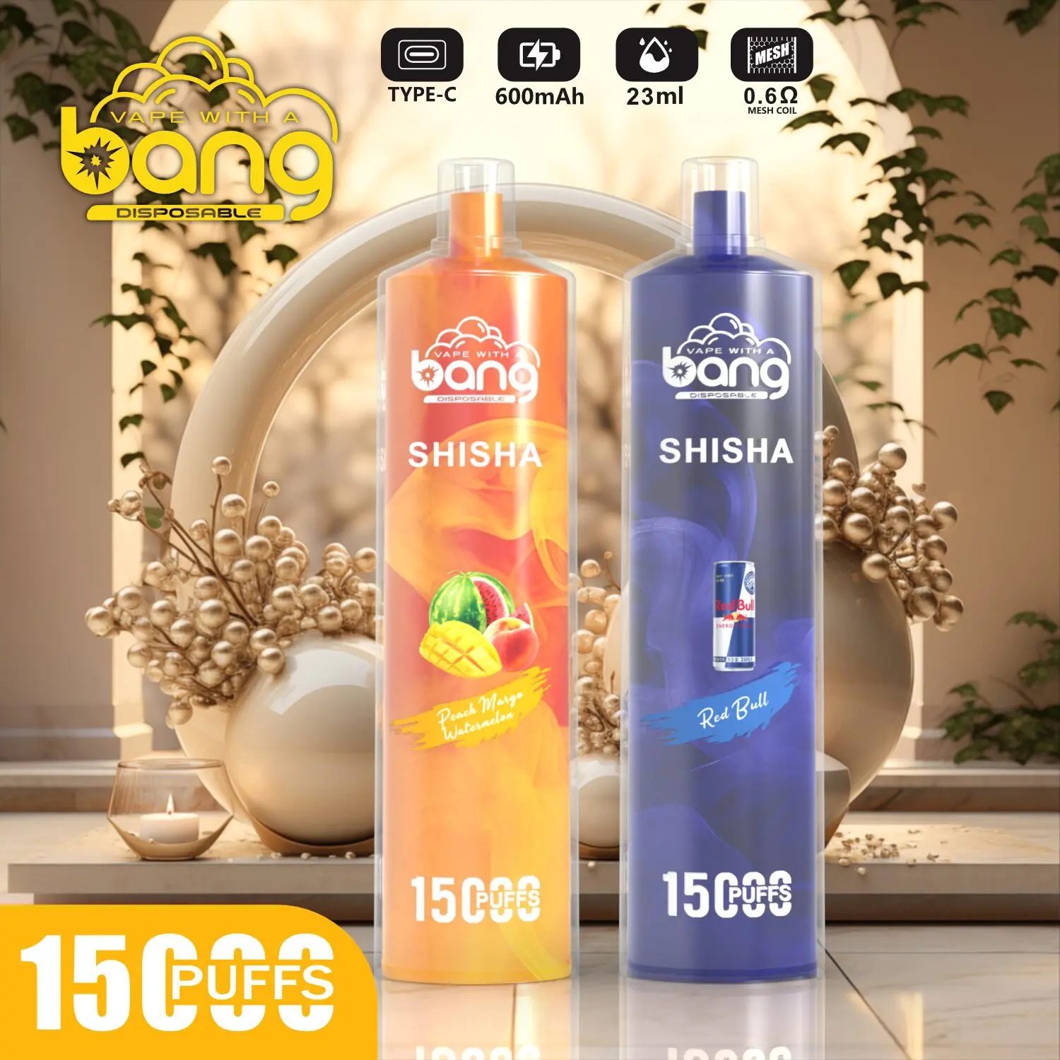 Bang Shisha 15000: 究極の体験を実現するプレミアム VAPE デバイス 