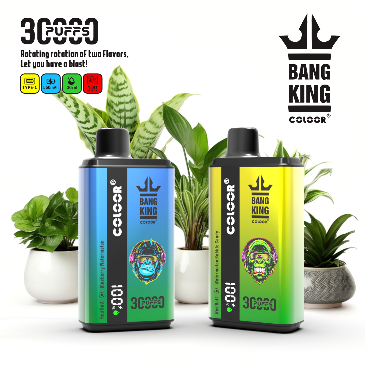 Bang 30000: la excelencia en el vapeo con dos sabores - BangVapes