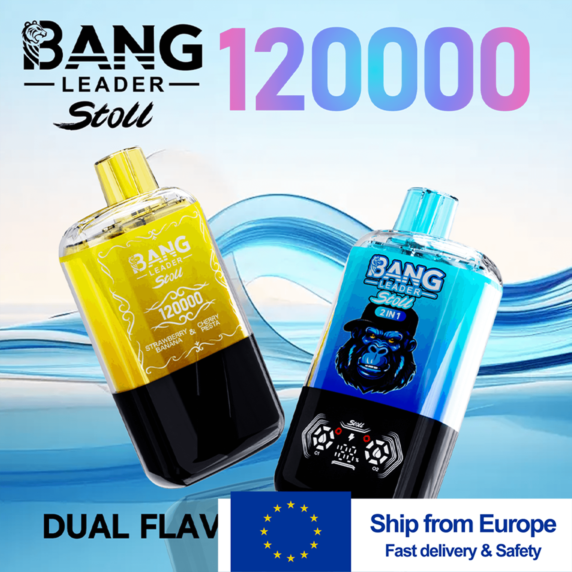 Bang Leader 120K EU Dual Flavor Vape | 120k Puffs (Free EU Shipping)